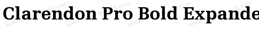 Clarendon Pro Bold Expanded字体转换